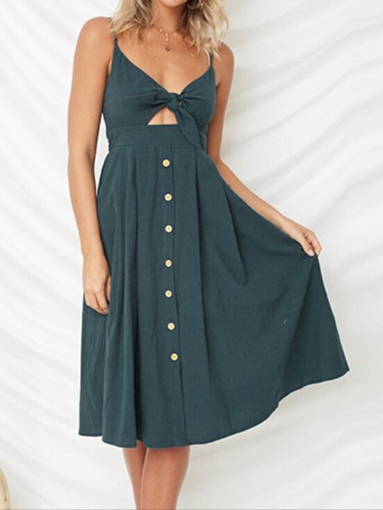 Harmony In Nature Dresses & Skirts - Sassy Sweetheart Smock Dress - French